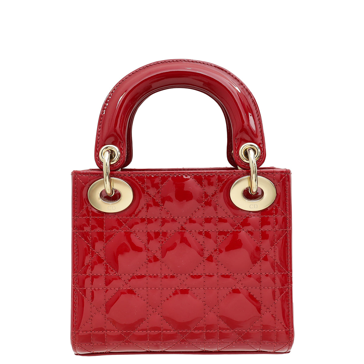 Christian Dior Red Mini Chain Lady Dior Bag-Christian Dior-THE CLOSET