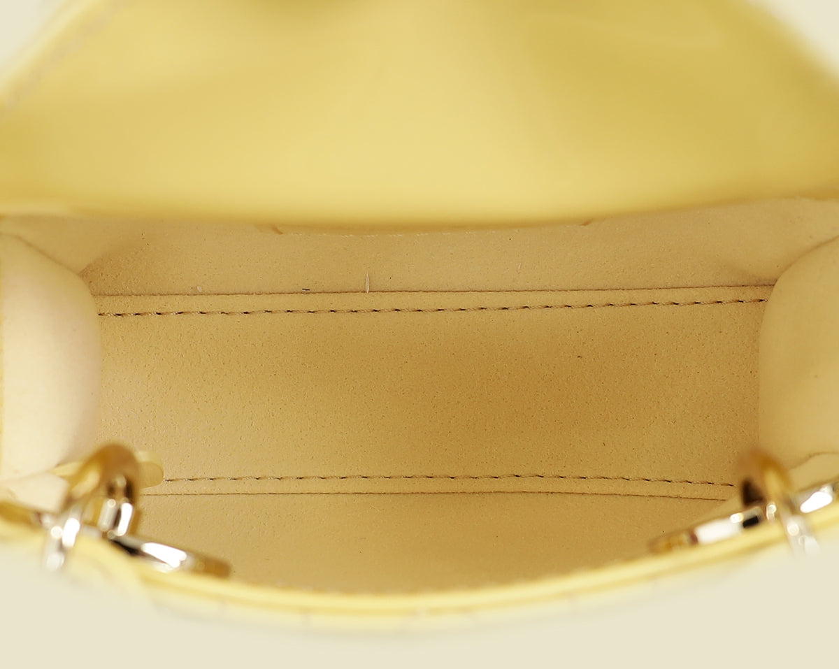 Christian Dior Yellow Micro Lady Dior Bag – THE CLOSET