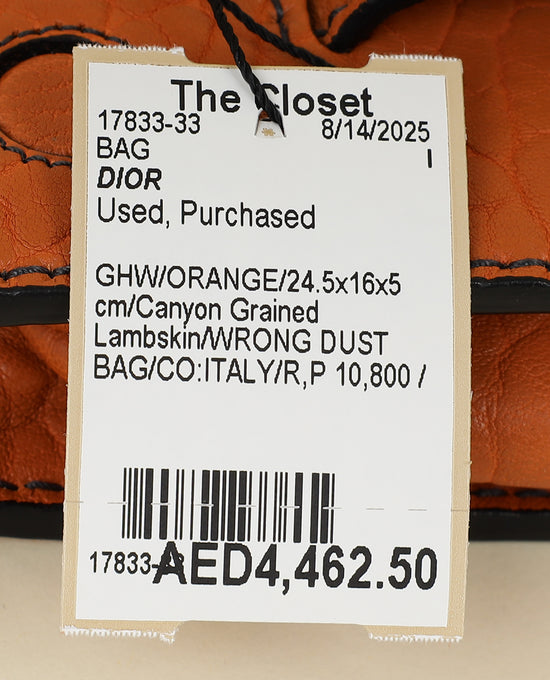 Christian Dior Orange J'adior Medium Flap Chain Bag-Christian Dior-THE CLOSET