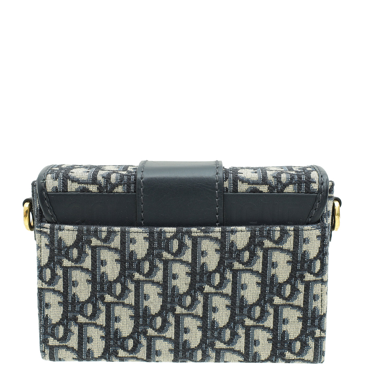 Christian Dior Navy Blue Oblique 30 Montaigne Box Bag-Christian Dior-THE CLOSET