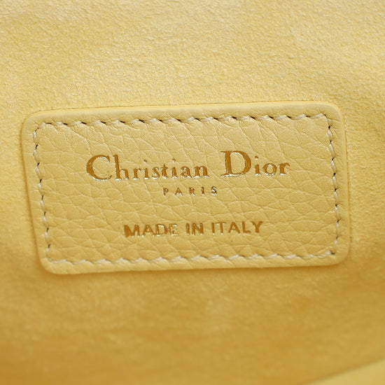 Christian Dior Yellow Mini Saddle Bag w/Strap