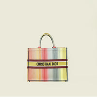Christian Dior Multicolor Large Dioraura Embroidered Book Tote Bag