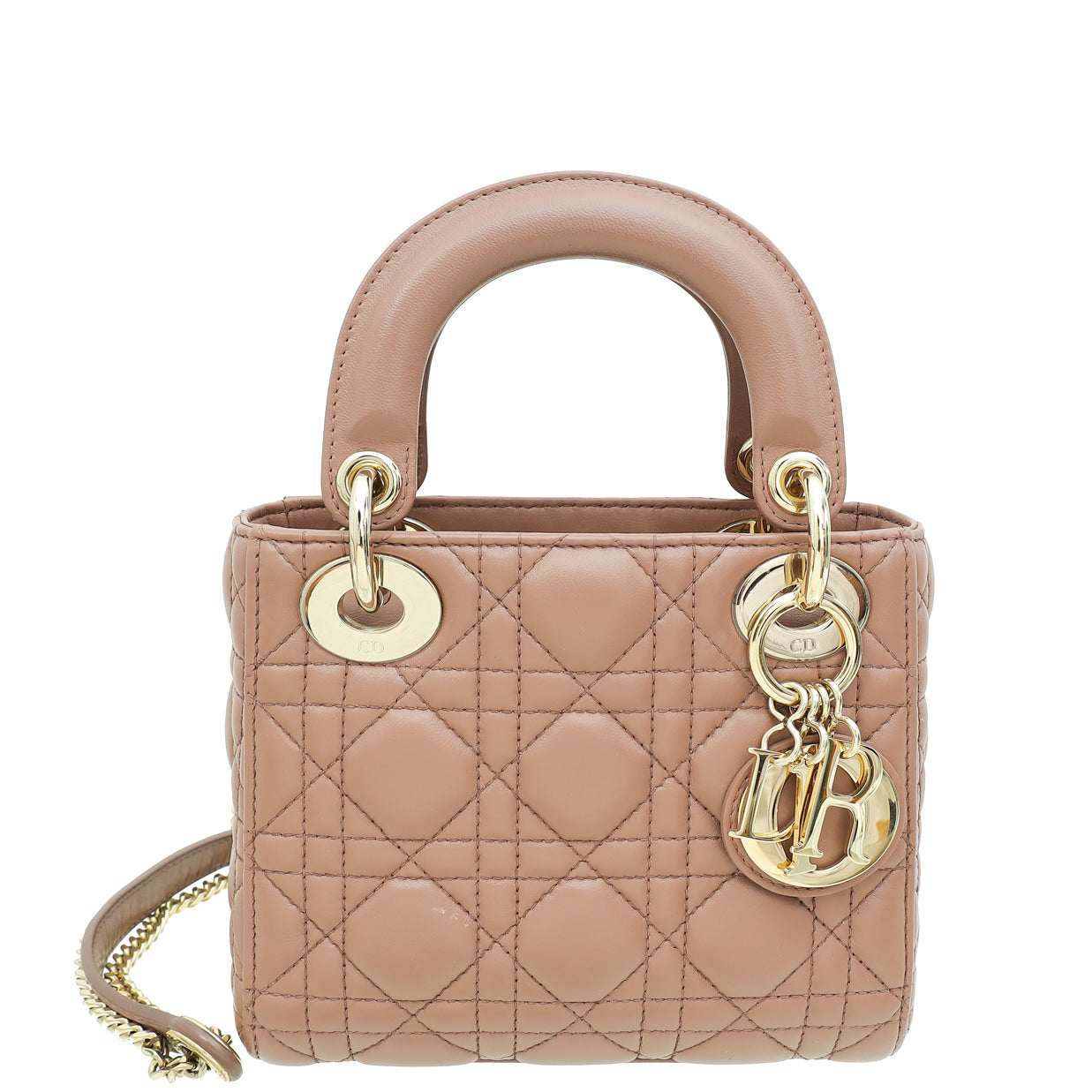 Christian Dior Blush Lady Dior Mini Chain Bag-Christian Dior-THE CLOSET