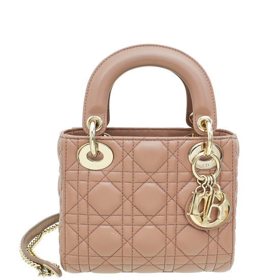 Christian Dior Blush Lady Dior Mini Chain Bag