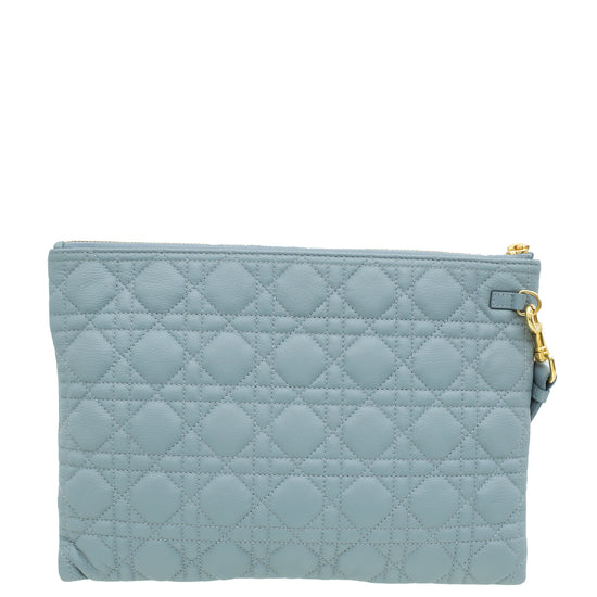 Christian Dior Cloud Blue Caro Daily Large Pouch