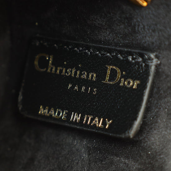 Christian Dior Black Top Handle Clutch-Christian Dior-THE CLOSET