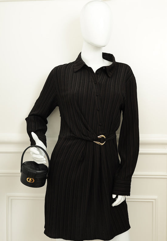 Christian Dior Black Top Handle Clutch-Christian Dior-THE CLOSET