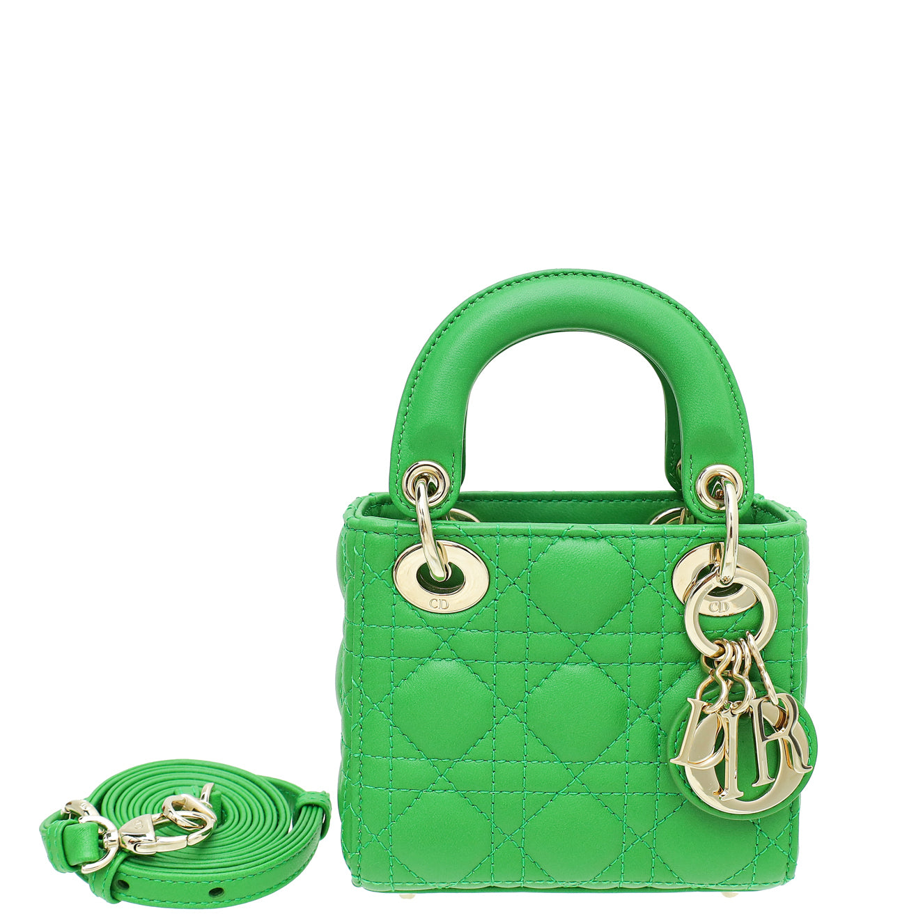 Christian Dior Green Micro Lady Dior Bag-Christian Dior-THE CLOSET