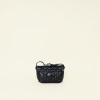 Christian Dior Black Macrocannage Diortravel Nomad Small Pouch