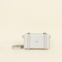 Christian Dior Silver x Rimowa Personal Clutch Crossbody Bag