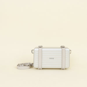 Christian Dior Silver x Rimowa Personal Clutch Crossbody Bag