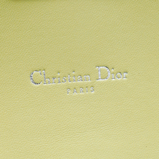 Christian Dior Light Yellow Cannage "Miss Dior" Promenade Chain Pouch