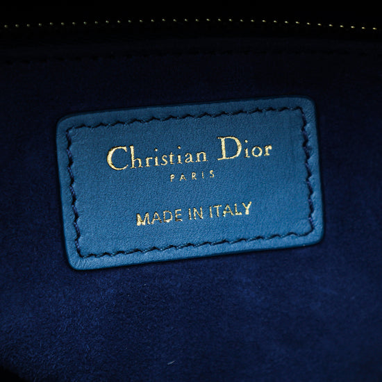 Christian Dior Blue Ombre Lady Dior Medium Bag