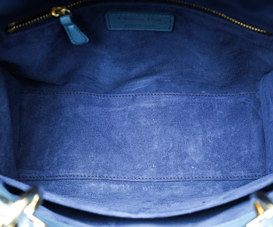 Christian Dior Blue Ombre Lady Dior Medium Bag