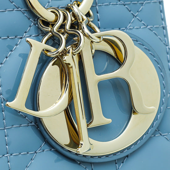 Christian Dior Cloud Blue Lady Dior Small Bag