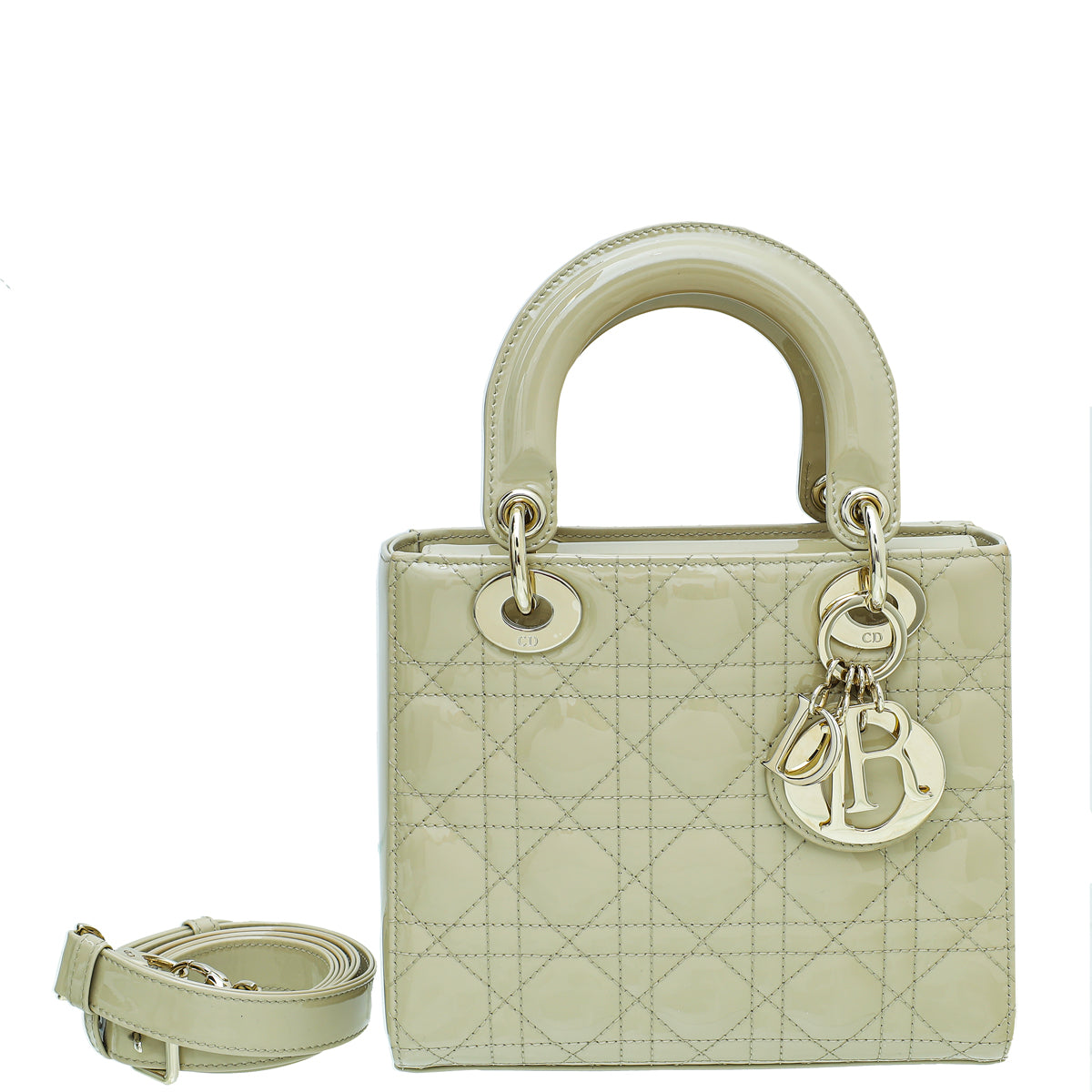 Christian Dior Sand Colored Lady Dior Small Bag-Christian Dior-THE CLOSET