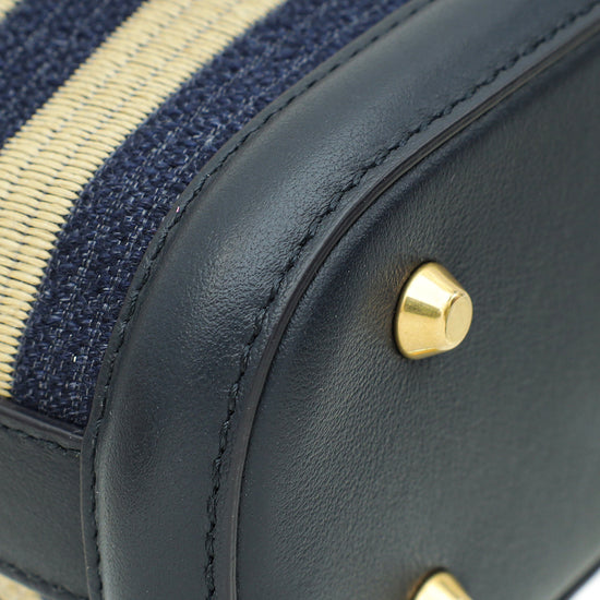 Load image into Gallery viewer, Christian Dior Bicolor Raffia C&amp;#39;est Chain Small Bucket Bag-Christian Dior-THE CLOSET
