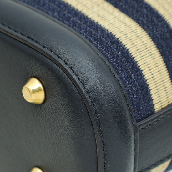 Load image into Gallery viewer, Christian Dior Bicolor Raffia C&amp;#39;est Chain Small Bucket Bag-Christian Dior-THE CLOSET
