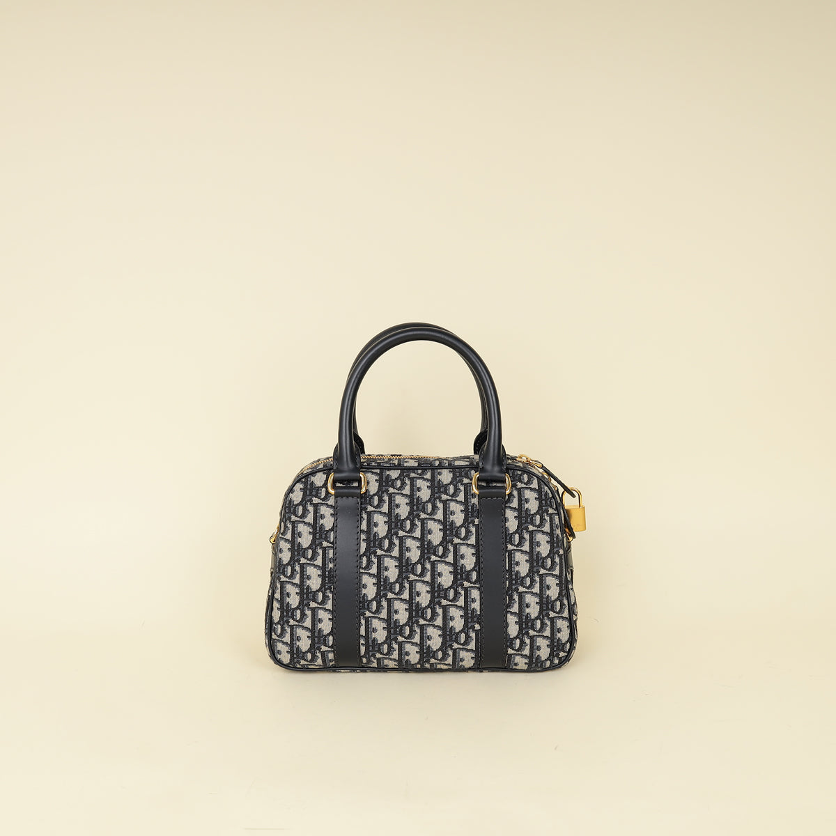 Christian Dior Blue Oblique D-Vibe Bowling Bag-Christian Dior-THE CLOSET