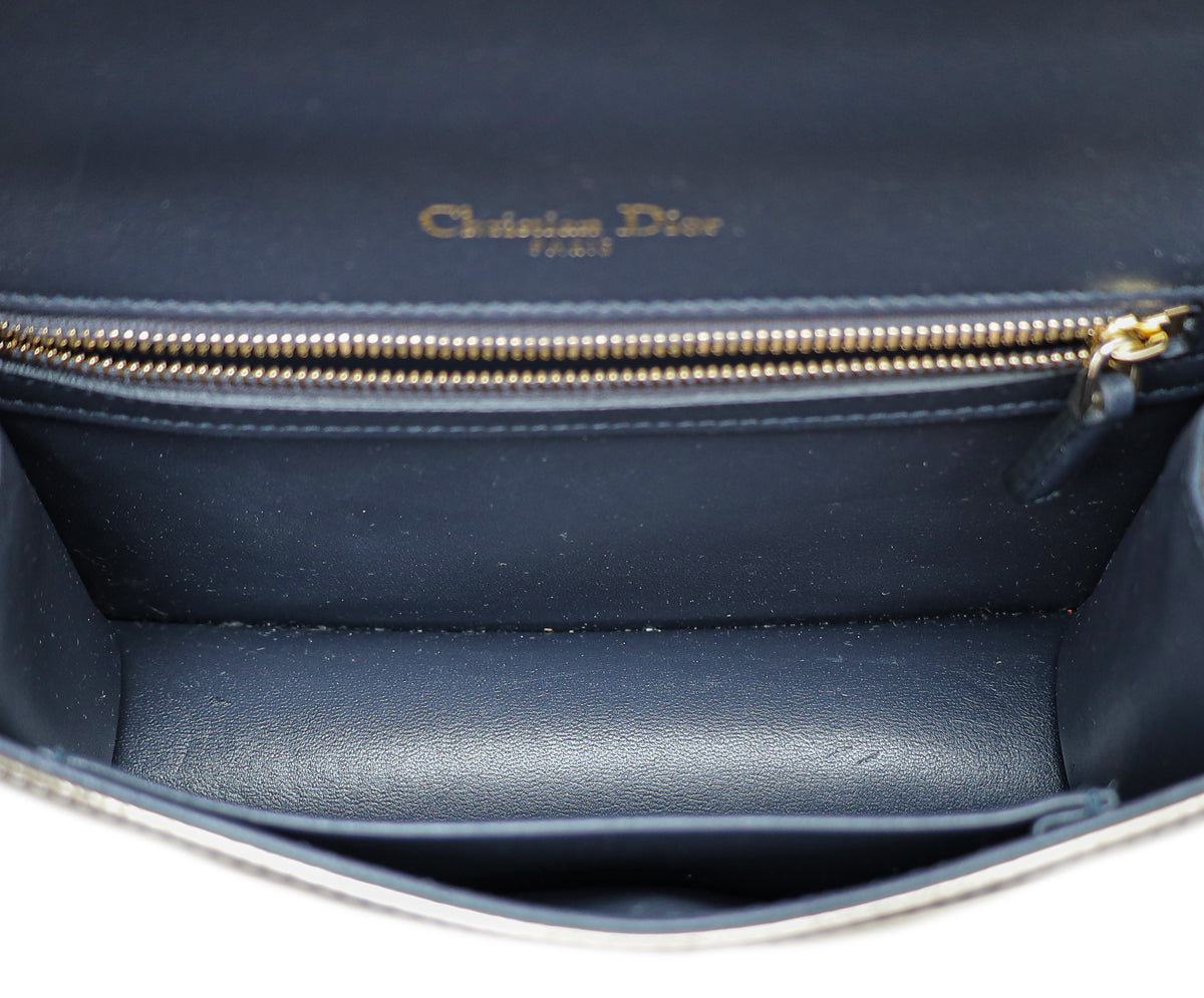 Christian Dior Champagne Diorama Micro Cannage Small Shoulder Bag