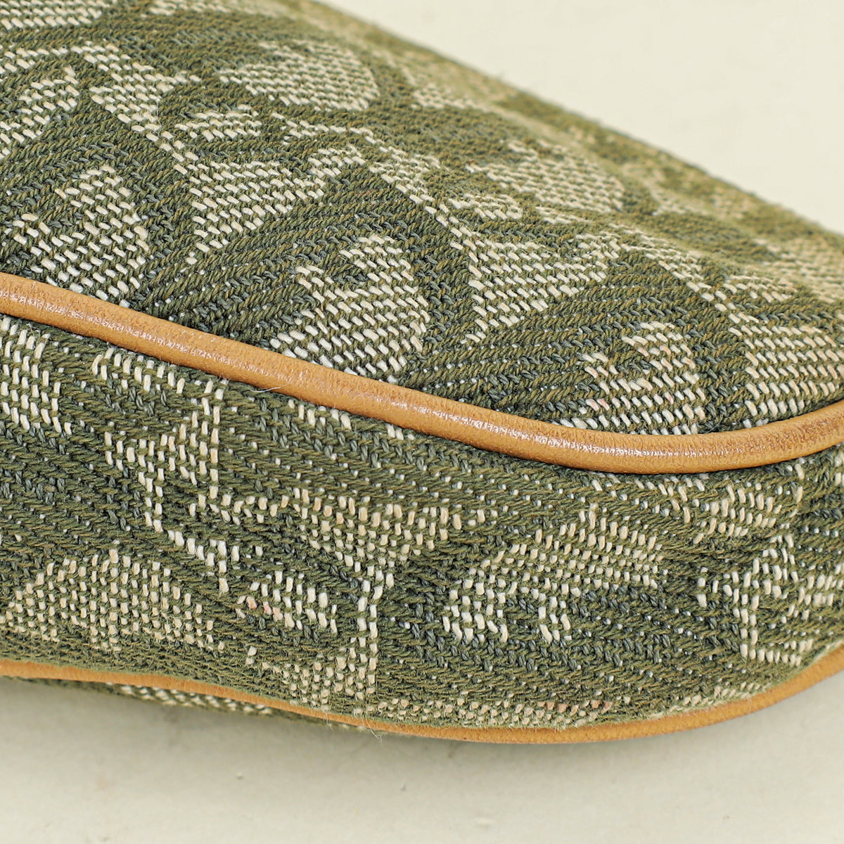 Christian Dior Khaki Oblique Saddle Mini Pochette