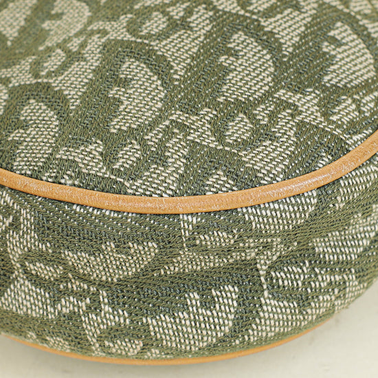 Christian Dior Khaki Oblique Saddle Mini Pochette
