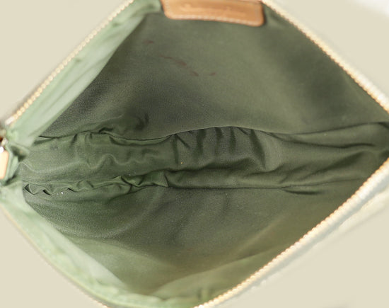 Christian Dior Khaki Oblique Saddle Mini Pochette