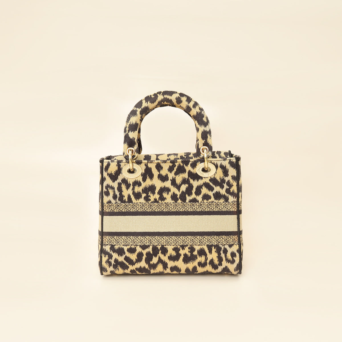 Christian Dior Bicolor Lady D-Lite Mizza Embroidered Medium Bag-Christian Dior-THE CLOSET