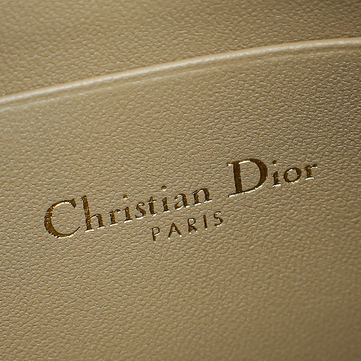 Christian Dior Sand Caro Every Dior Pouch With Chain