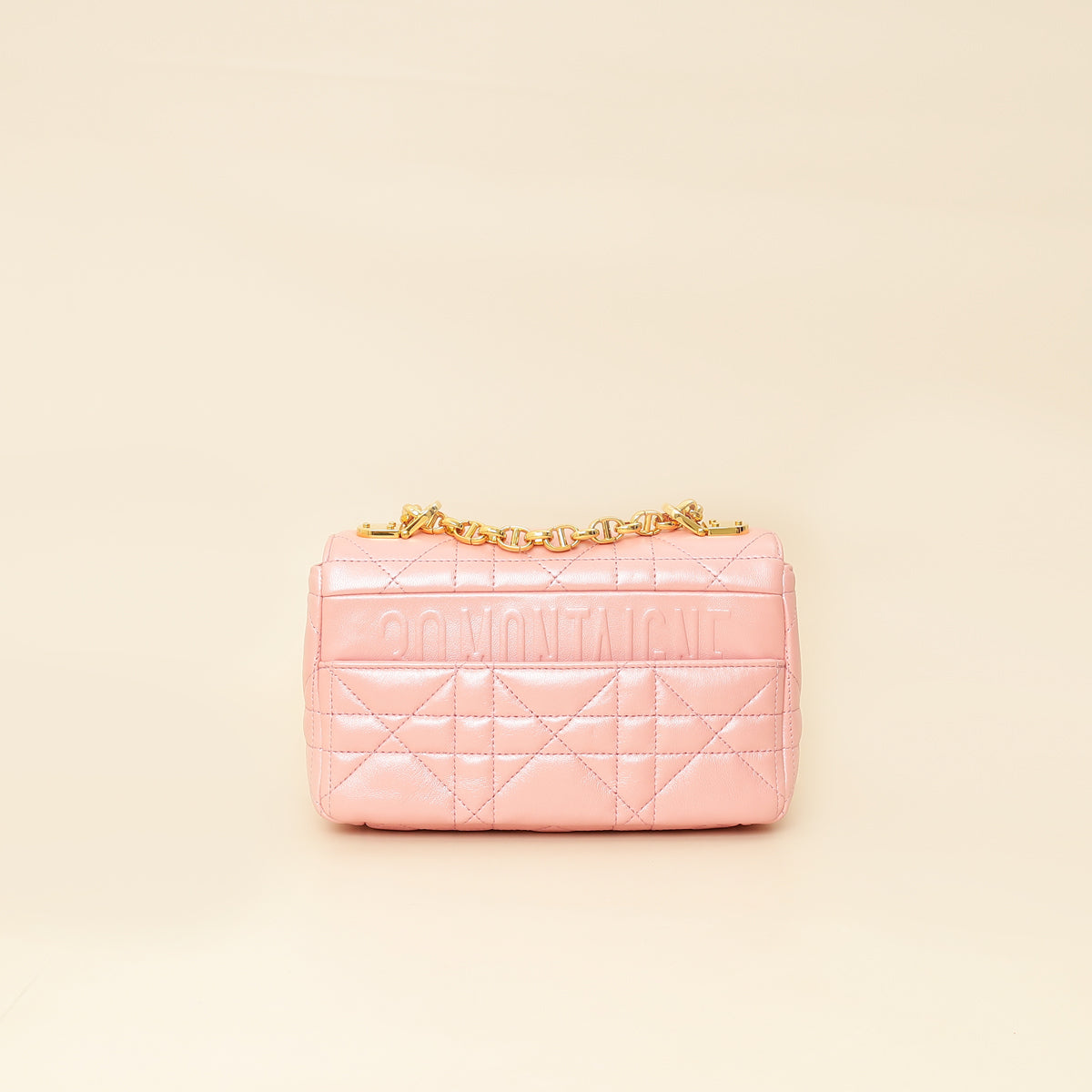 Christian Dior Metallic Macrocannage Small Caro Bag-Christian Dior-THE CLOSET