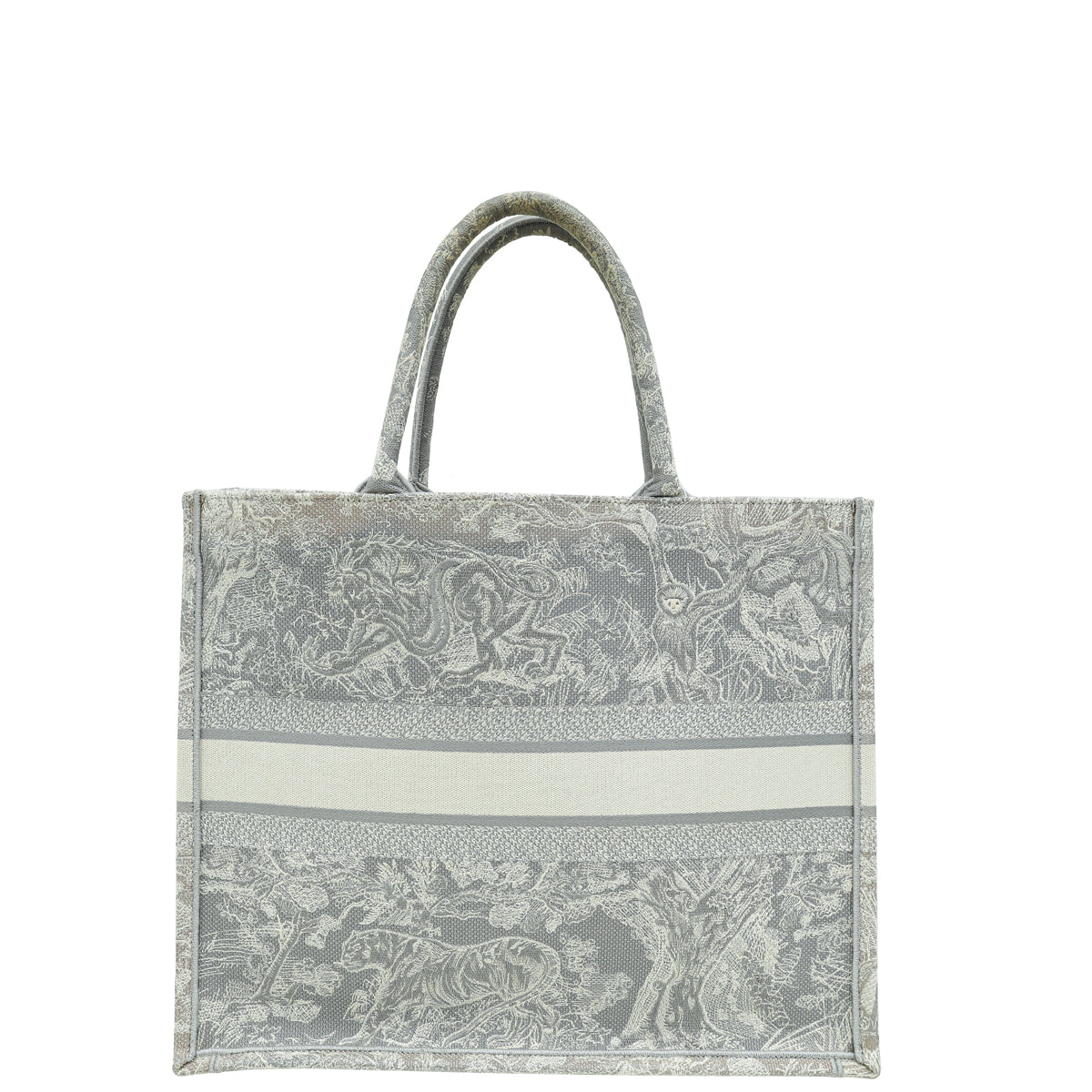 Christian Dior Bicolor Toile De Jouy Reverse Book Tote Large Bag-Christian Dior-THE CLOSET
