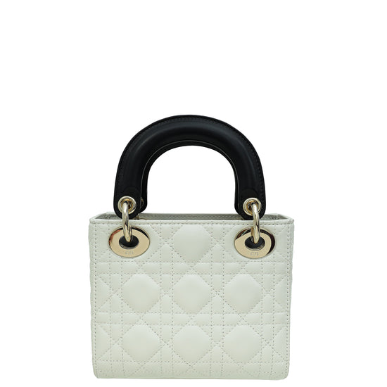 Christian Dior Bicolor Chain Mini Lady Dior Bag