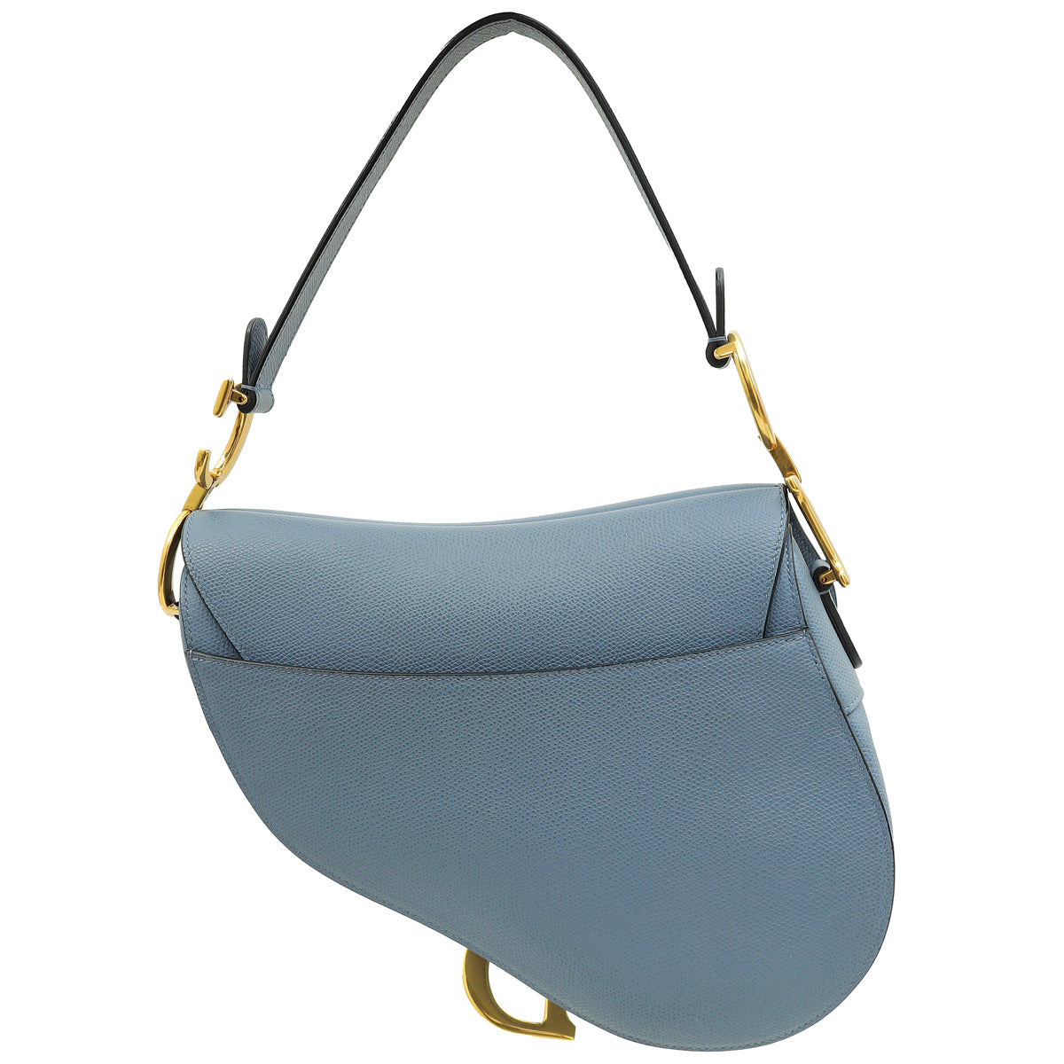 Christian Dior Blue Saddle Medium Bag