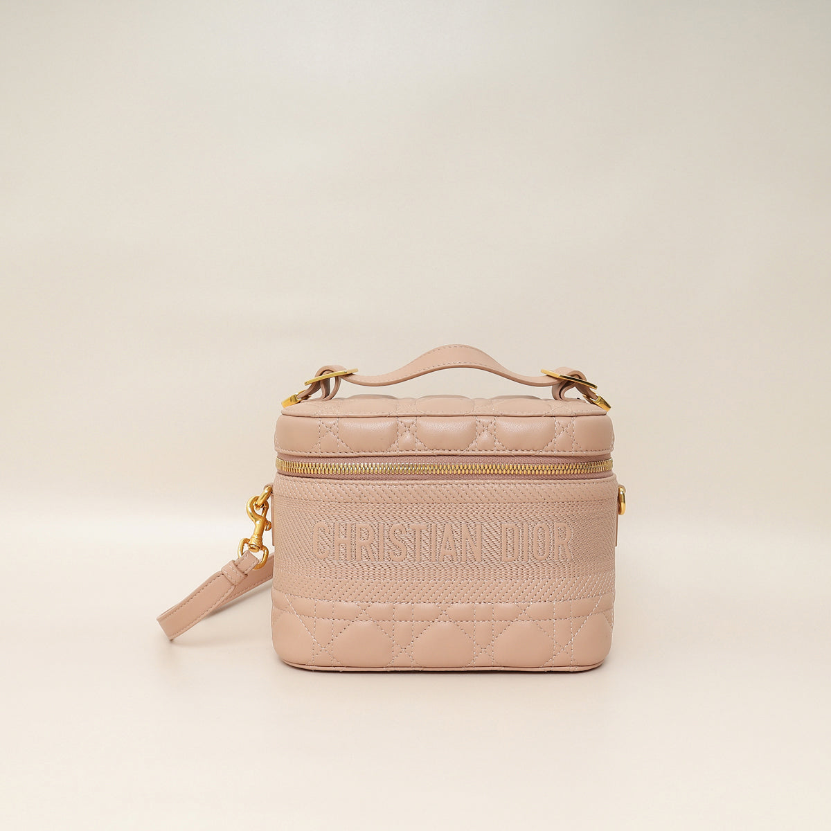 Christian Dior Nude Cannage Diortravel Vanity Case-Christian Dior-THE CLOSET