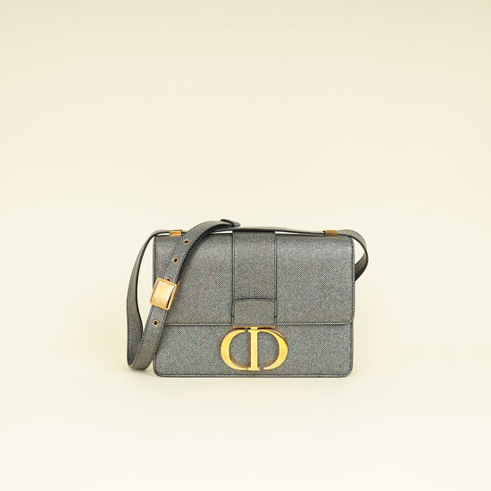 Christian Dior Grey Multicolor 30 Montaigne Flap Bag