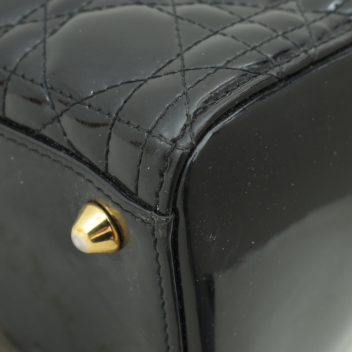Christian Dior Black Lady Dior Large Bag