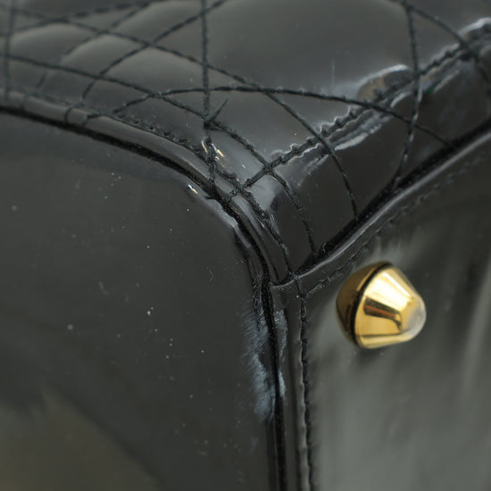 Load image into Gallery viewer, Christian Dior Black Lady Dior Large Bag

