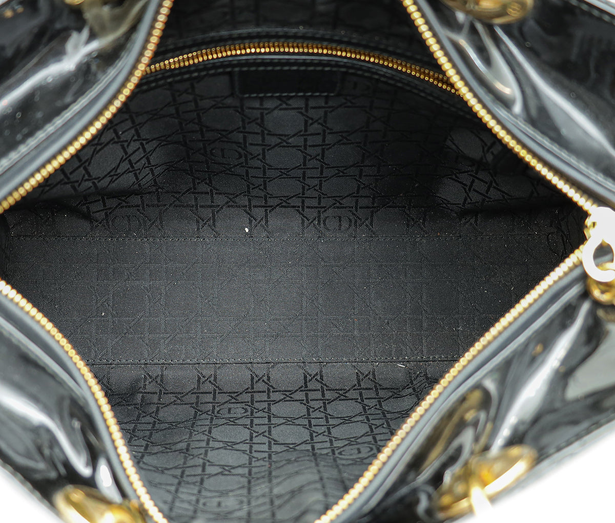 Christian Dior Black Lady Dior Large Bag