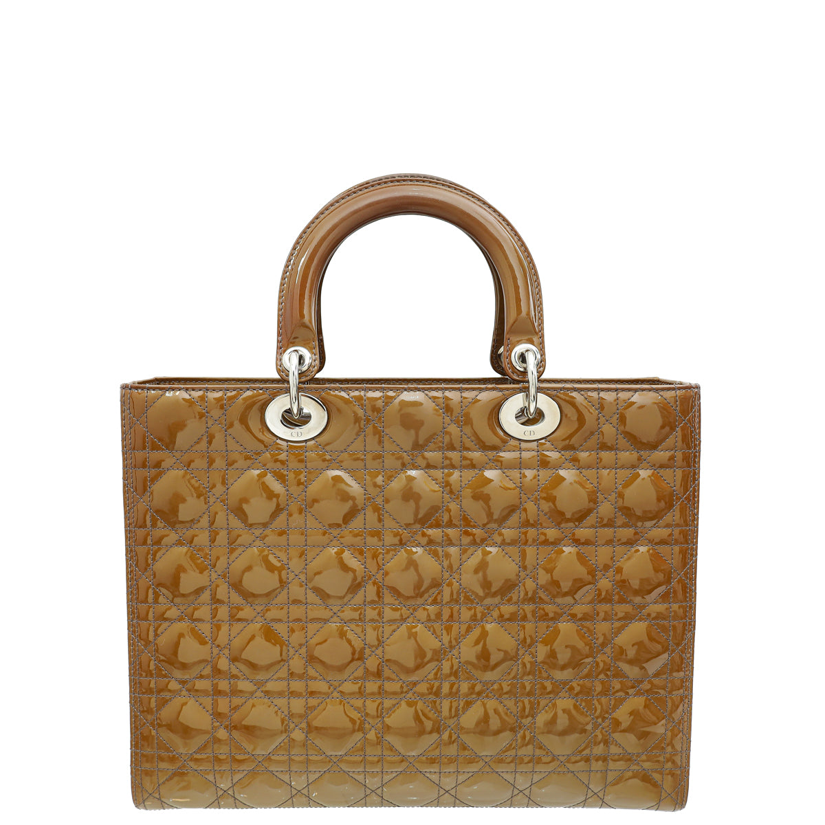 Christian Dior Golden Brown Lady Dior Large Bag-Christian Dior-THE CLOSET
