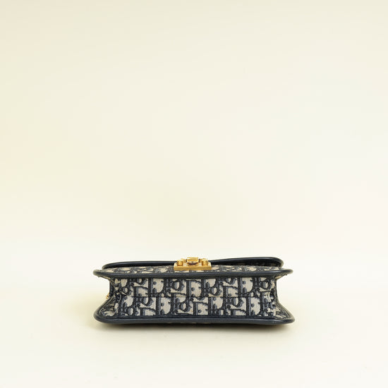 Christian Dior Navy Blue DiorAddict Flap Bag