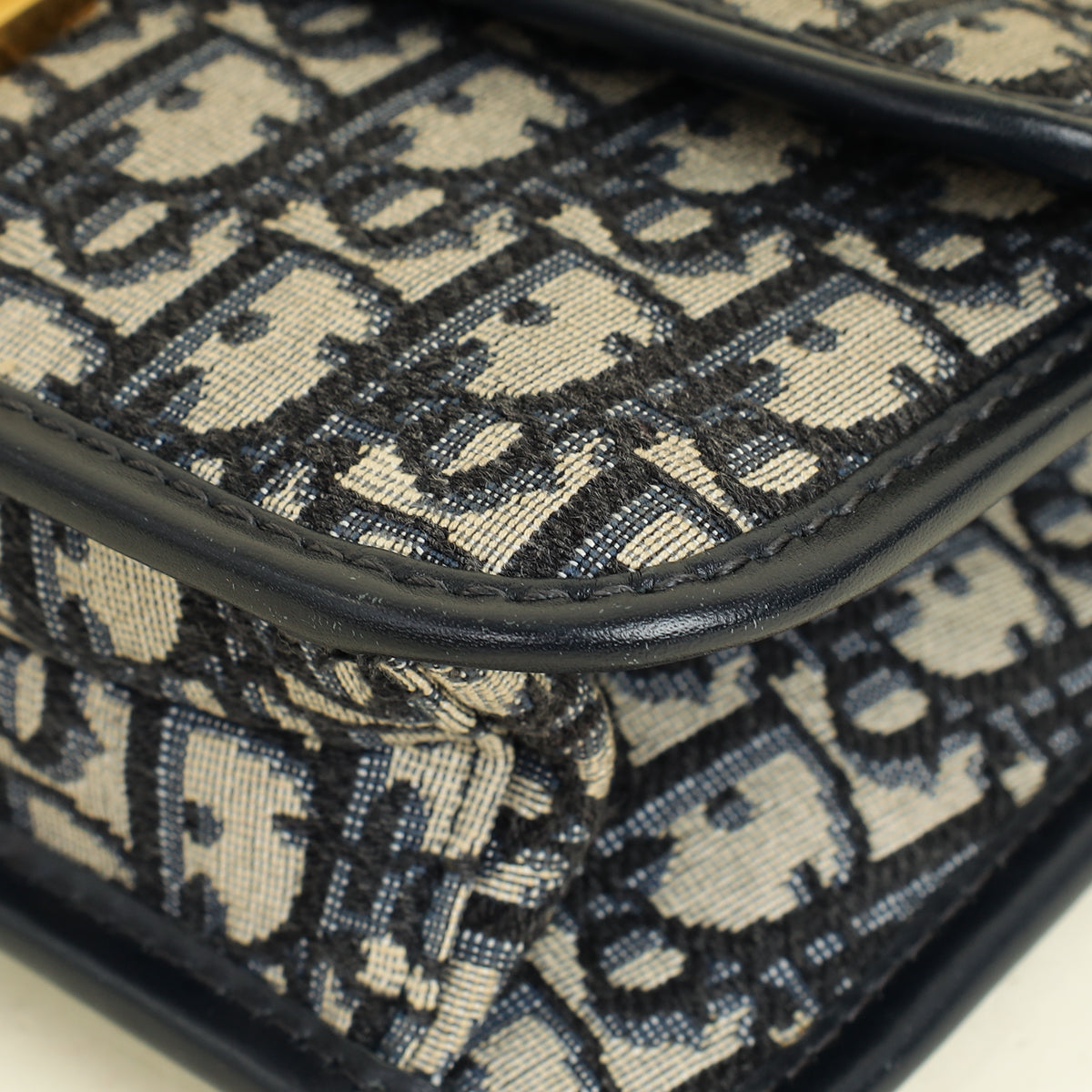 Christian Dior Navy Blue DiorAddict Flap Bag