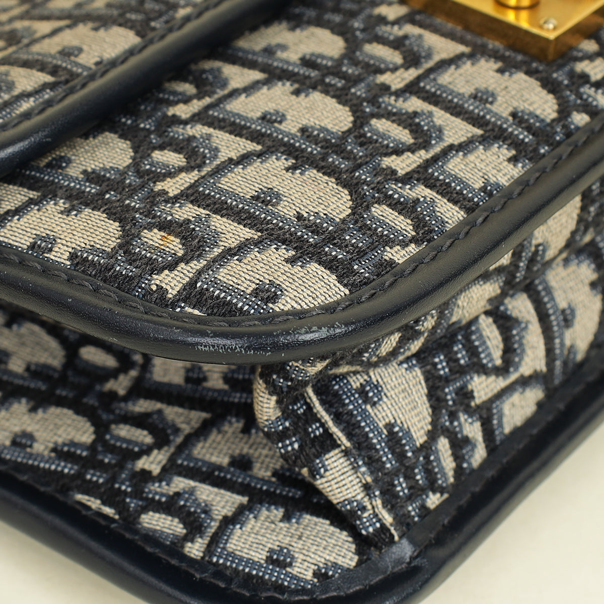 Christian Dior Navy Blue DiorAddict Flap Bag