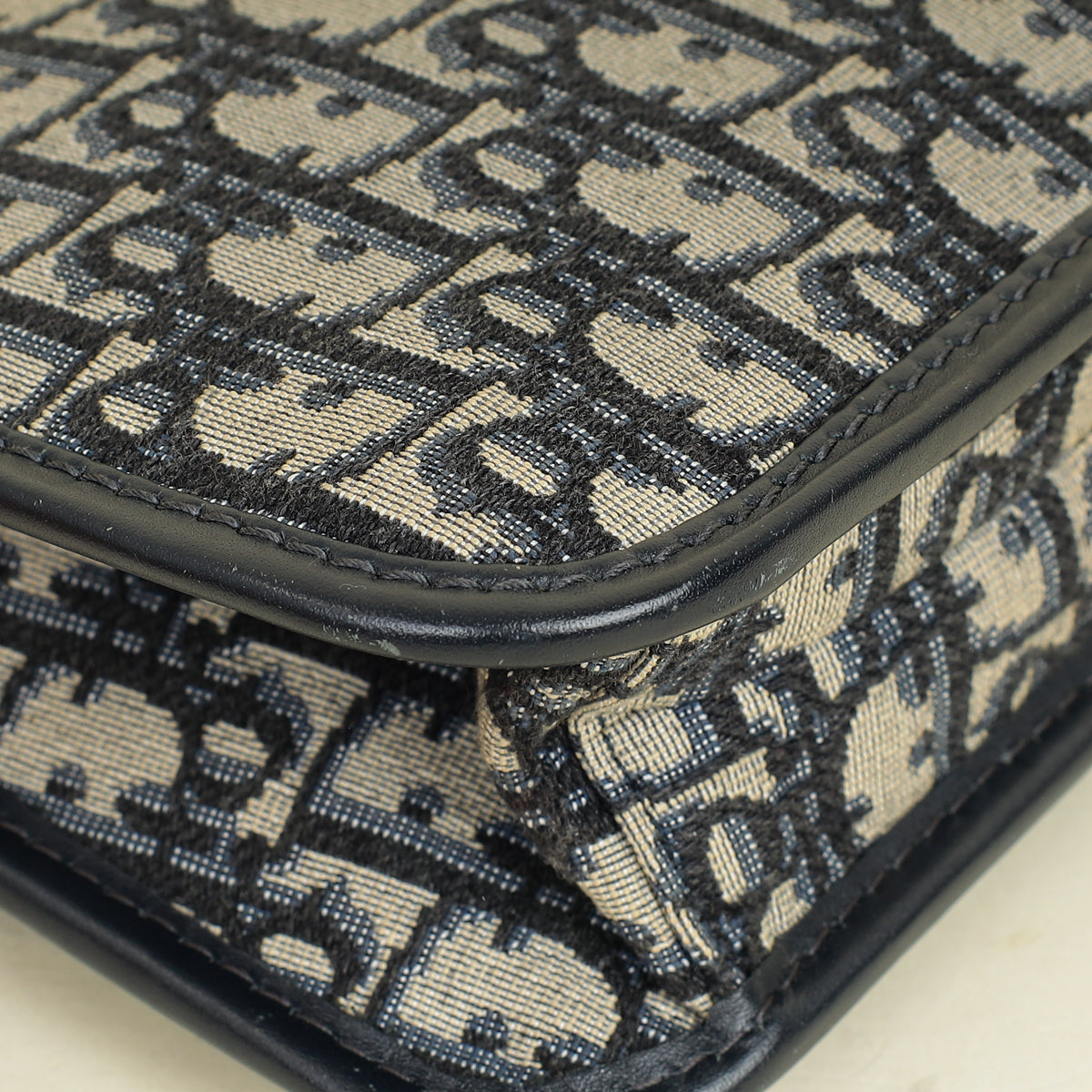 Christian Dior Navy Blue DiorAddict Flap Bag