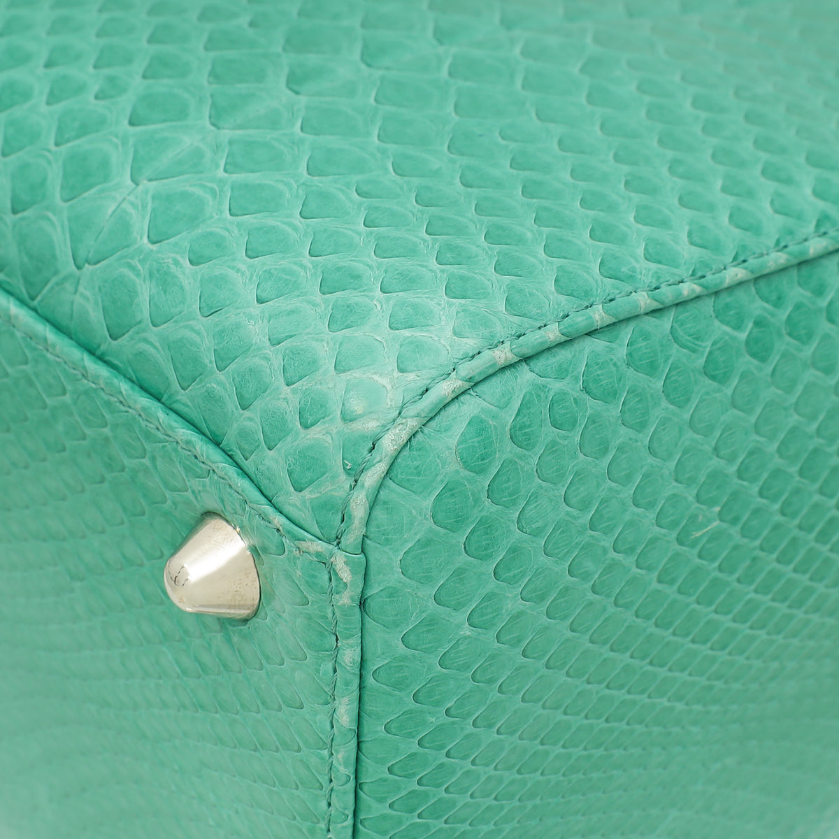 Christian Dior Green Snakeskin Lady Dior Large Bag-Christian Dior-THE CLOSET