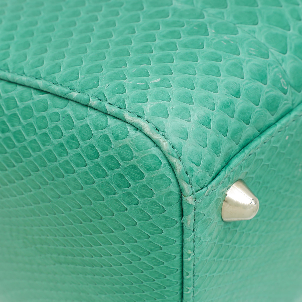 Christian Dior Green Snakeskin Lady Dior Large Bag-Christian Dior-THE CLOSET