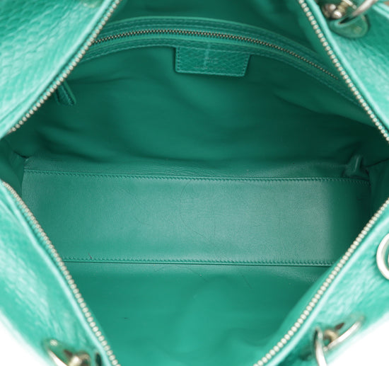 Christian Dior Green Snakeskin Lady Dior Large Bag-Christian Dior-THE CLOSET