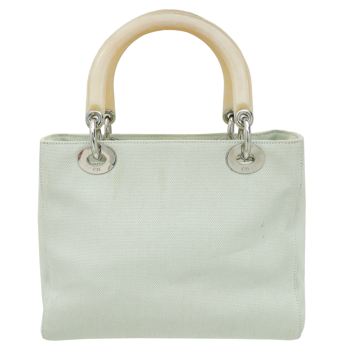 Christian Dior Light Green Lady Dior Fabric Medium Bag-Christian Dior-THE CLOSET