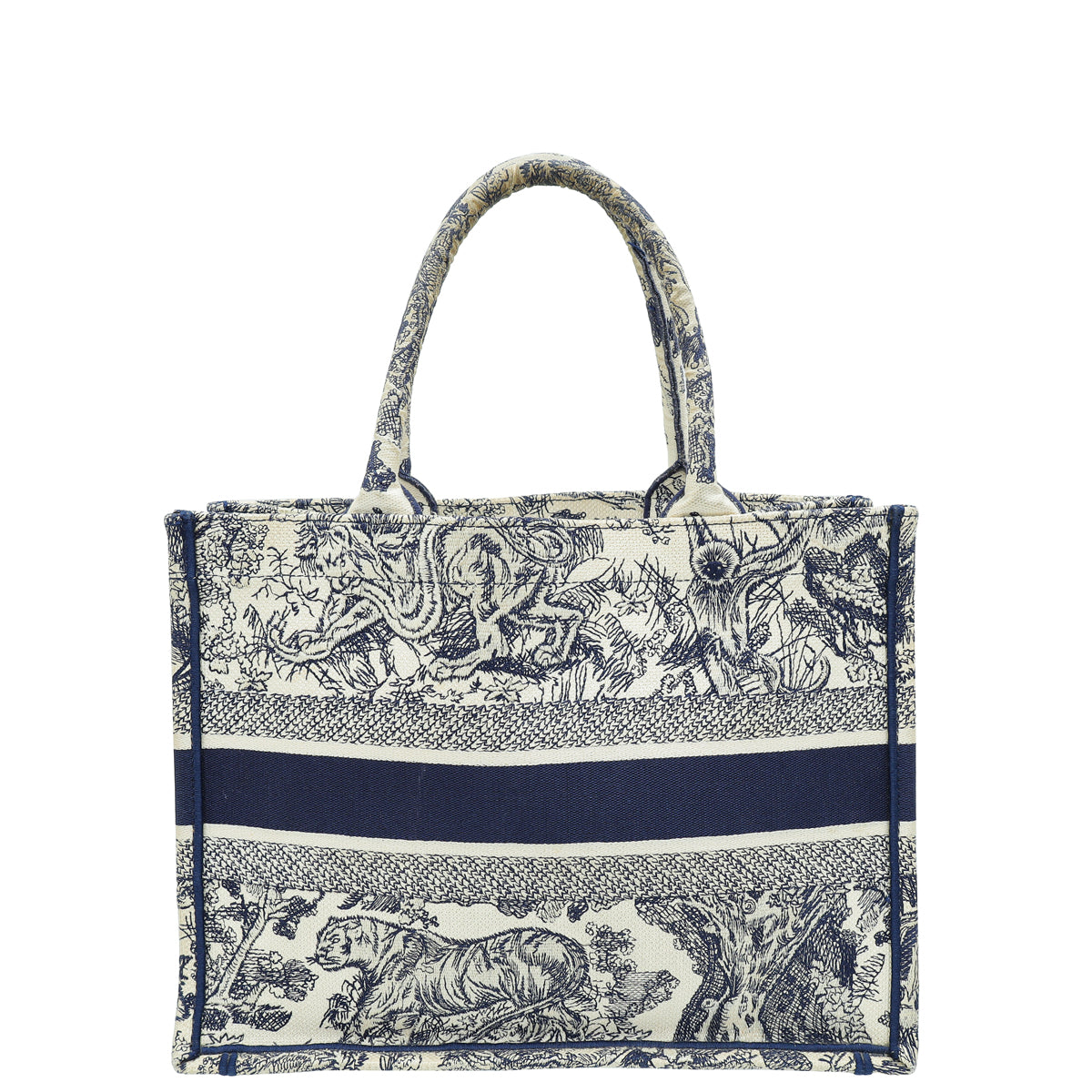 Christian Dior Bicolor Toile De Jouy Book Tote Medium Bag-Christian Dior-THE CLOSET
