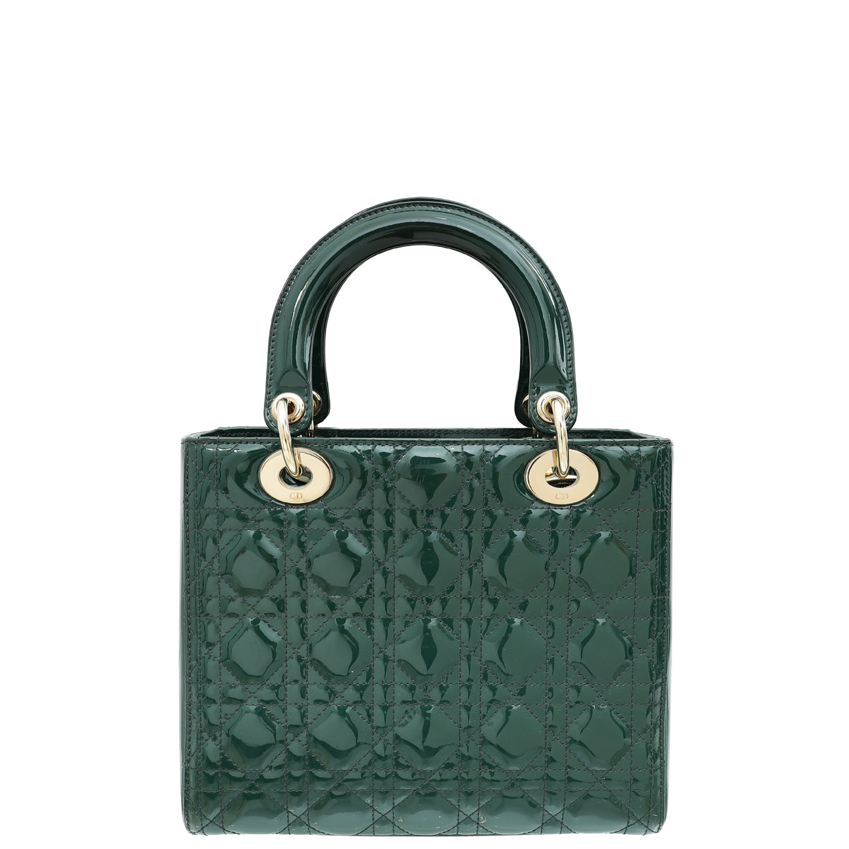 Christian Dior Pine Green Lady Dior Medium Bag-Christian Dior-THE CLOSET