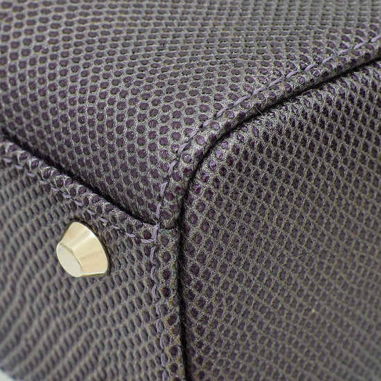 Load image into Gallery viewer, Christian Dior Purple Lizard Lady Dior Mini Bag
